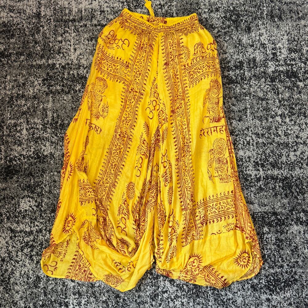 Authentic Nepalese 100% Cotton Yoga Om Buddha Print Skirt